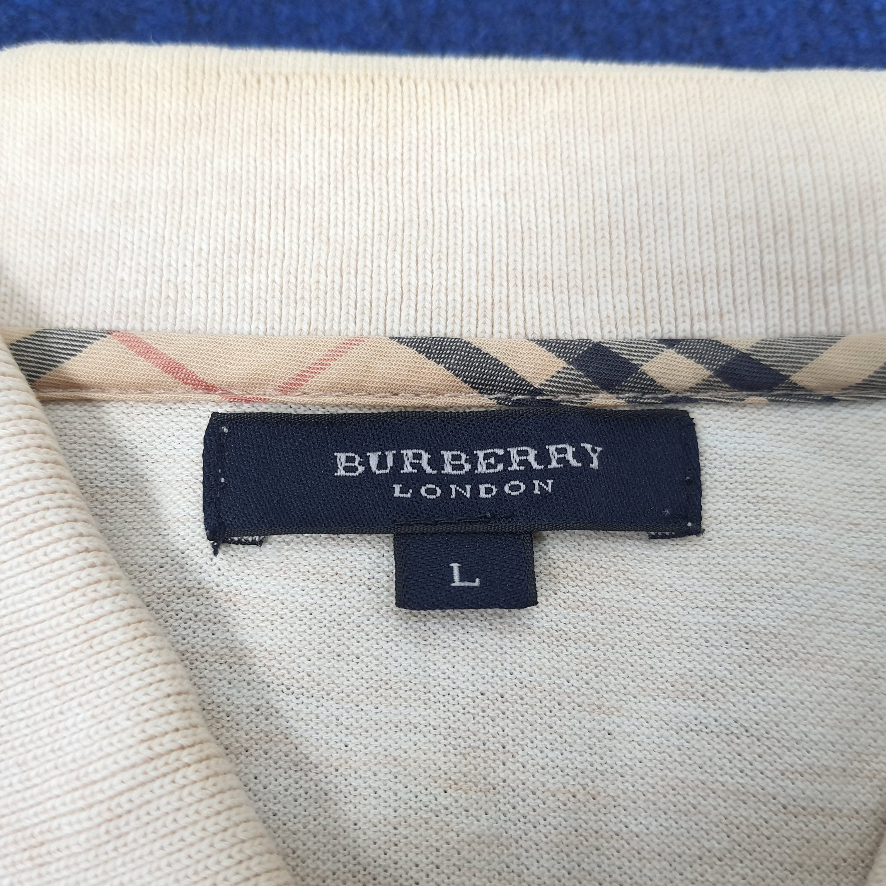 Burberry × Vintage Vintage Burberry London Long Sleeve Polo Shirt Size US L / EU 52-54 / 3 - 6 Thumbnail
