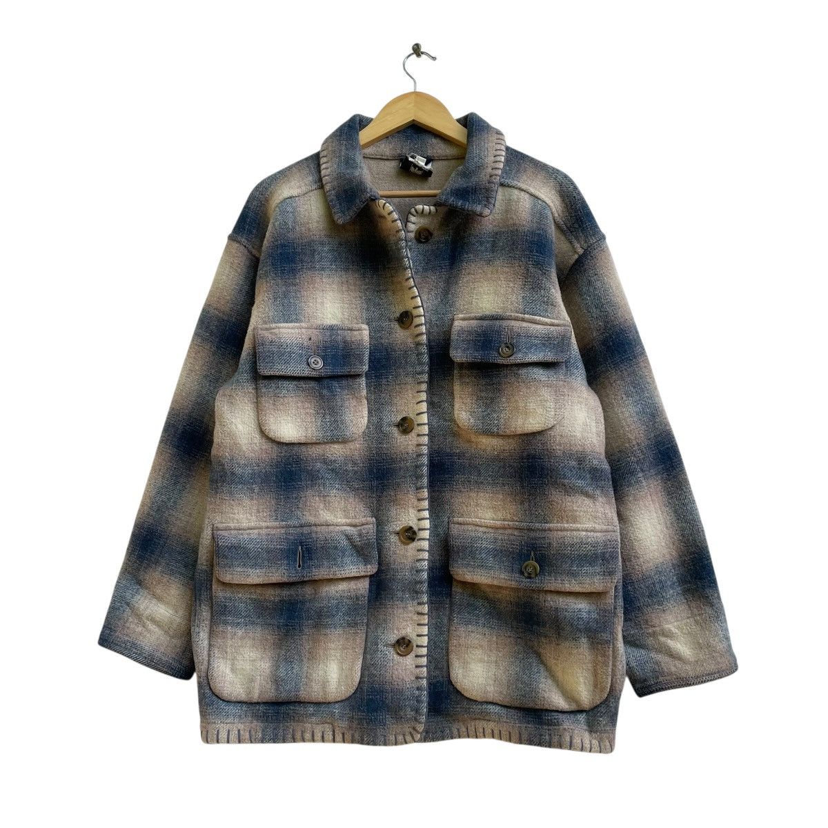 Woolrich Woolen Mills 💥Miss Creek Four Pocket Outdoor Clothes Shadow Plaid Warm Size M / US 6-8 / IT 42-44 - 1 Thumbnail