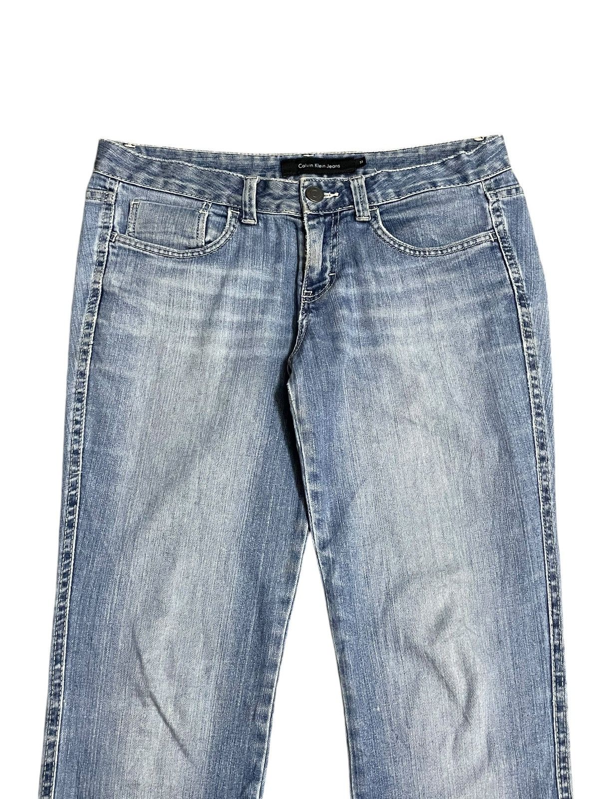 Calvin Klein Vintage Y2K Calvin Klein Jeans Blue Wash Wide Leg Size 32" / US 10 / IT 46 - 4 Thumbnail