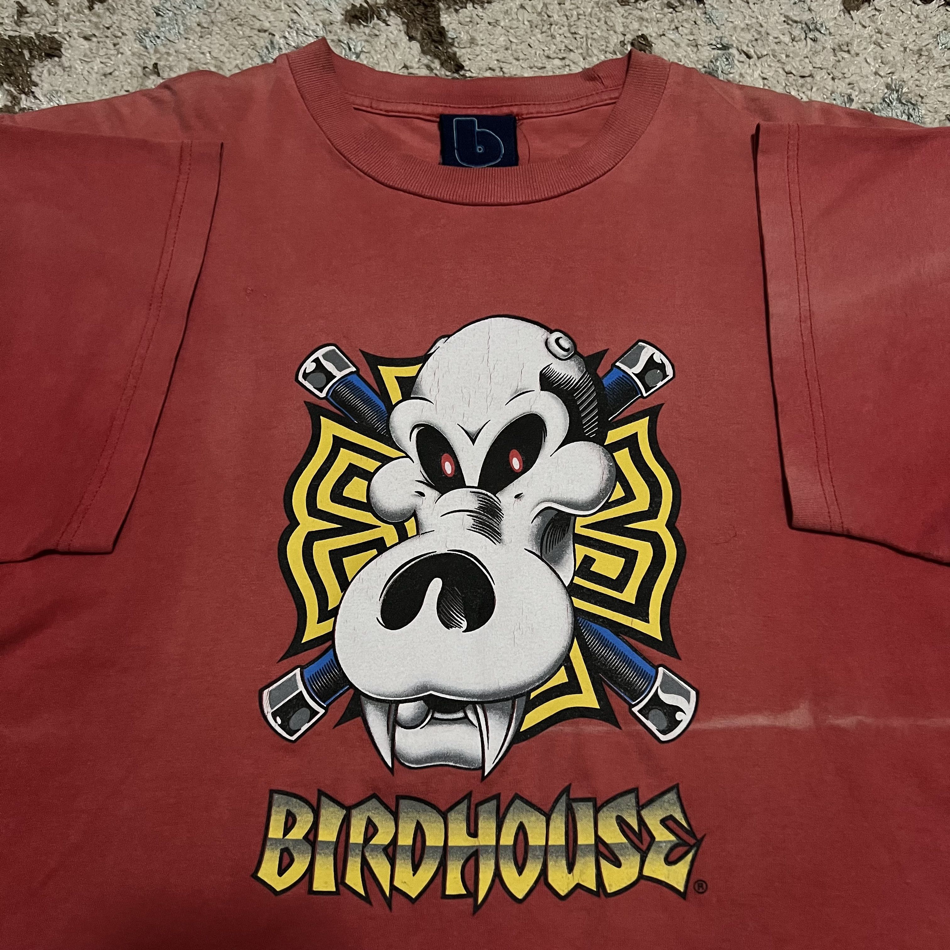 Vintage Birdhouse Skateboards Brian Sumner Skull Shirt Large