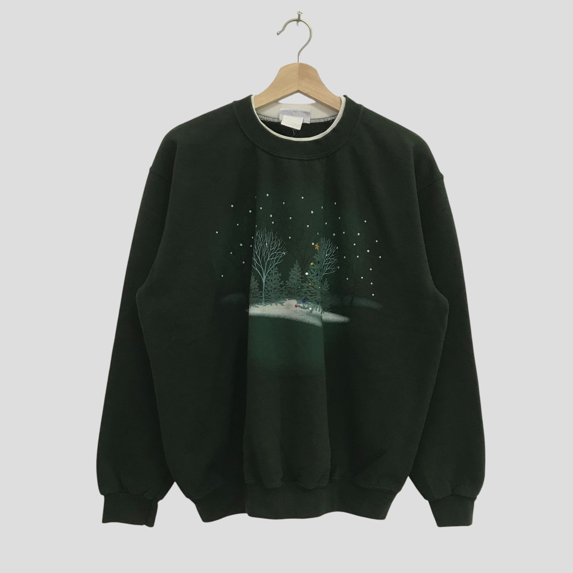 Vintage Vintage Morning Sun Green Sweatshirt - 188 Size US L / EU 52-54 / 3 - 1 Thumbnail