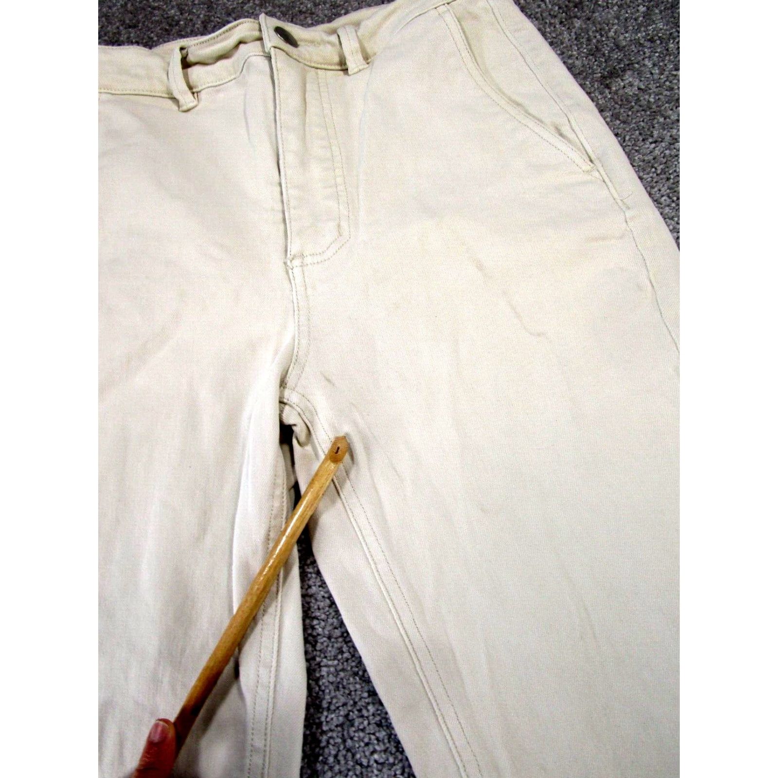 Everlane VINTAGE Everlane Jeans Womens 6 Cropped Slim Regular White Denim Size 28" / US 6 / IT 42 - 2 Thumbnail