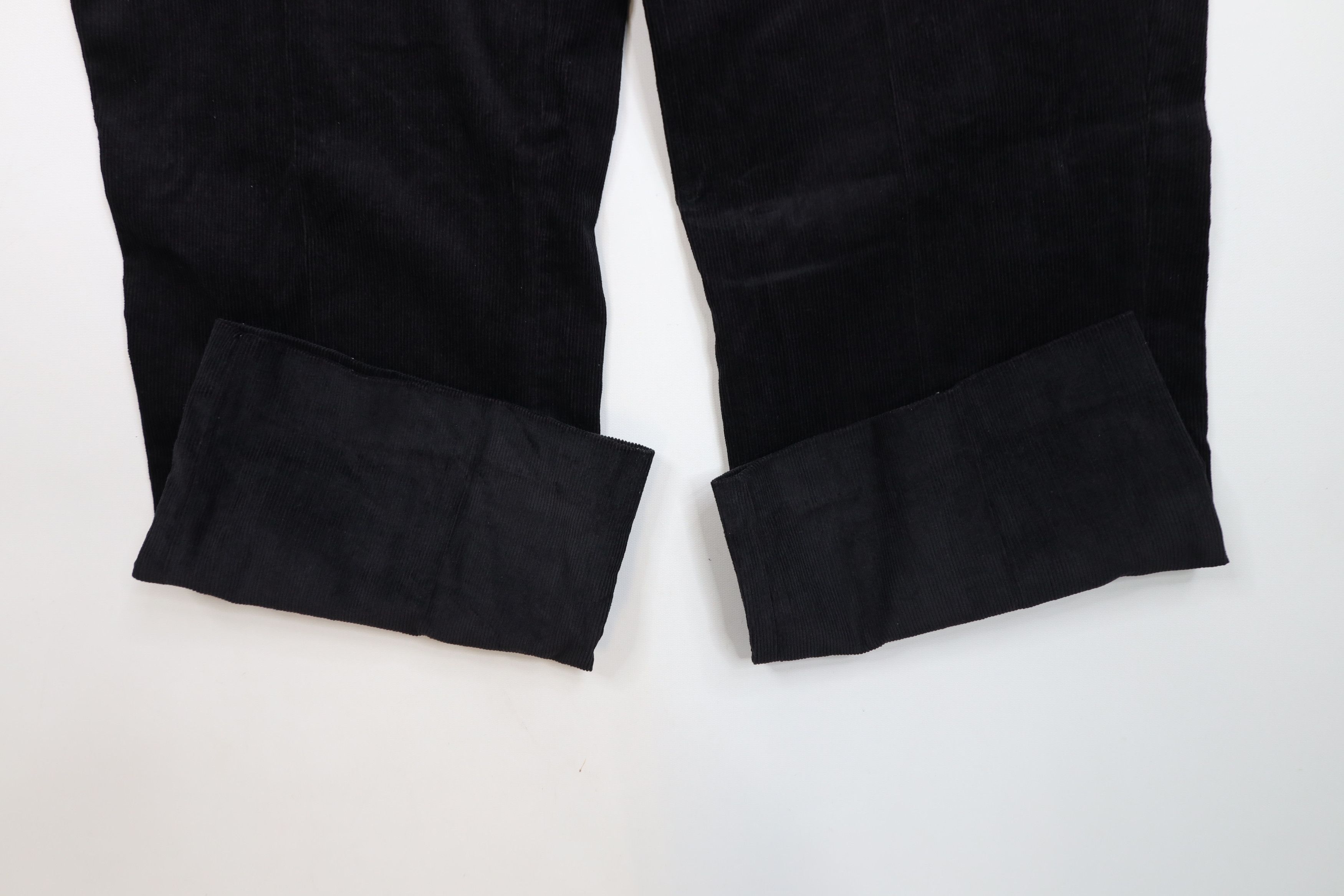 Vintage Vintage 90s Streetwear Wide Leg Corduroy Chino Pants Black Size US 38 / EU 54 - 5 Thumbnail