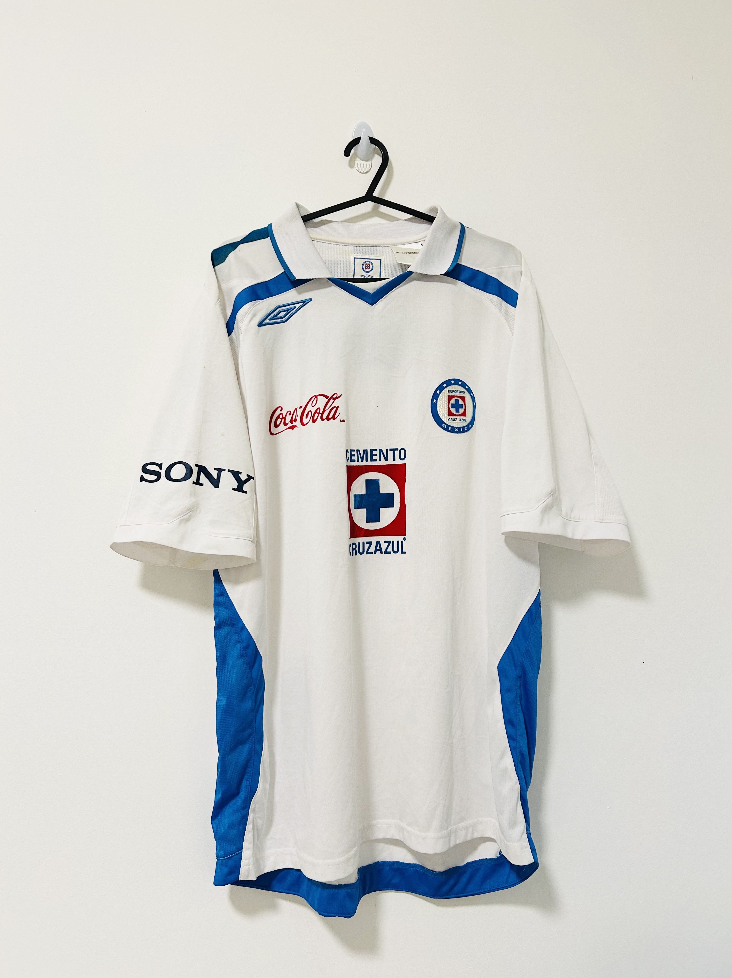 Vintage Cruz Azul 2008/09 away jersey Size US L / EU 52-54 / 3 - 1 Thumbnail