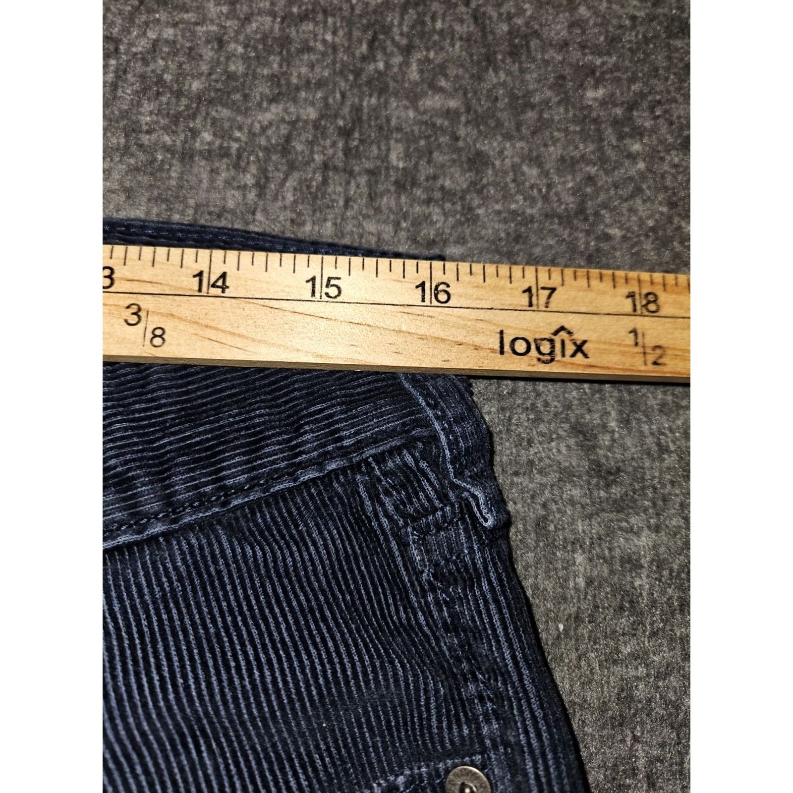 Old Navy Old Navy Corduroy Straight Leg Pants Men 33x32 Blue Low Rise Casual Slim Pockets Students? Size US 33 - 3 Thumbnail