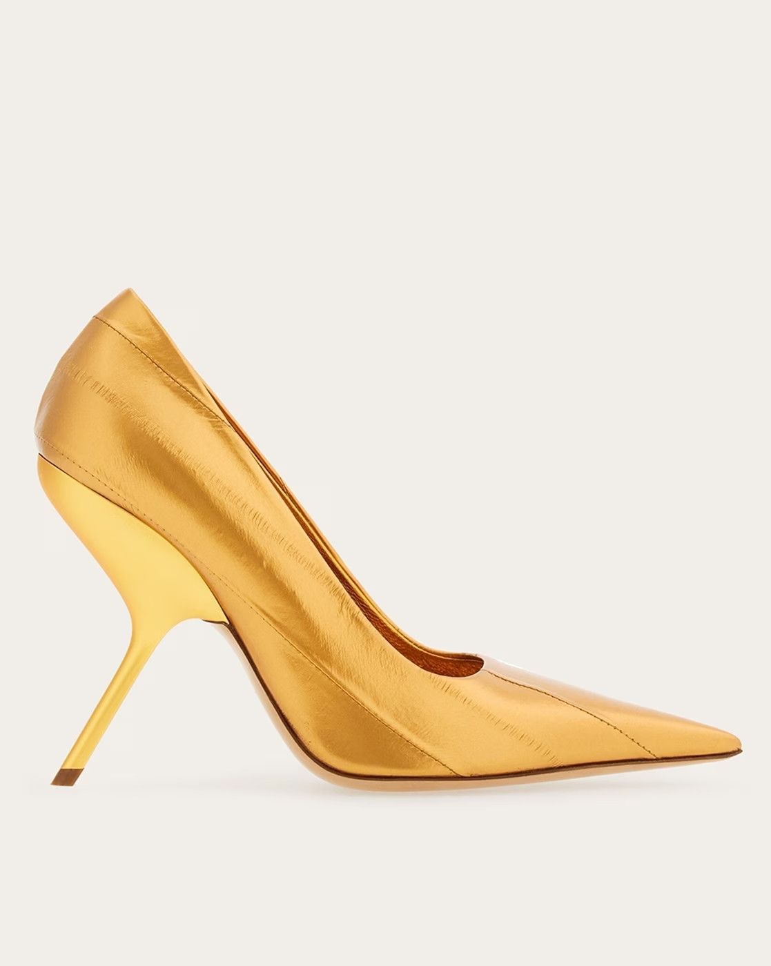 Salvatore Ferragamo o1s1rm0724 Eva Leather Pumps in Gold Size US 6.5 / IT 36.5 - 1 Thumbnail