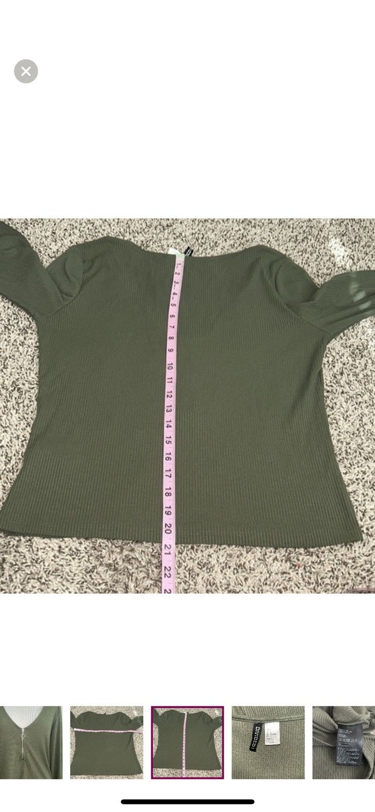 Divided × H&M Divided by h&m large ribbed crop top Size L / US 10 / IT 46 - 2 Thumbnail