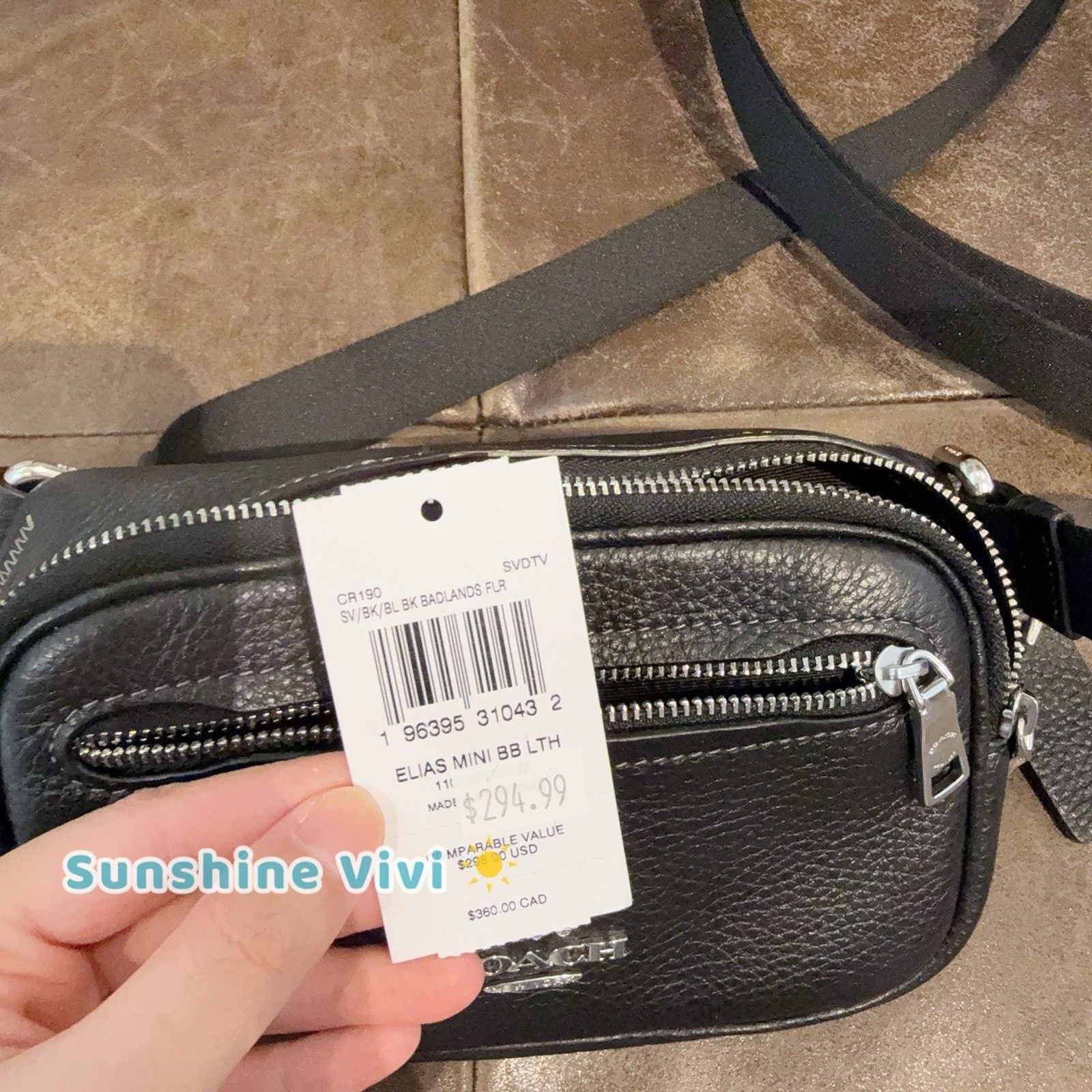 Coach NWT COACH Men Elias Mini Belt Leather Crossbody CR190 Black Size ONE SIZE - 4 Thumbnail