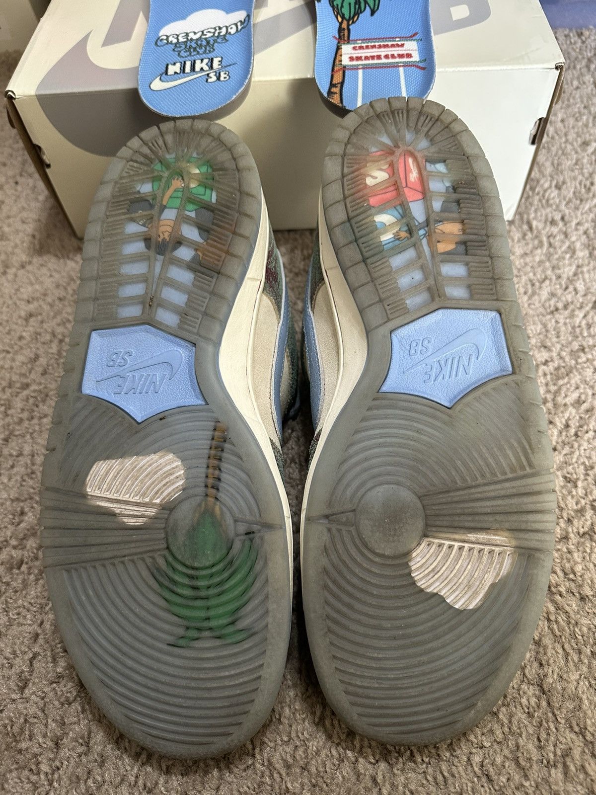 Nike SB Size 10.5 - Nike SB Dunk Low Crenshaw Skate Club Size US 10.5 / EU 43-44 - 5 Thumbnail