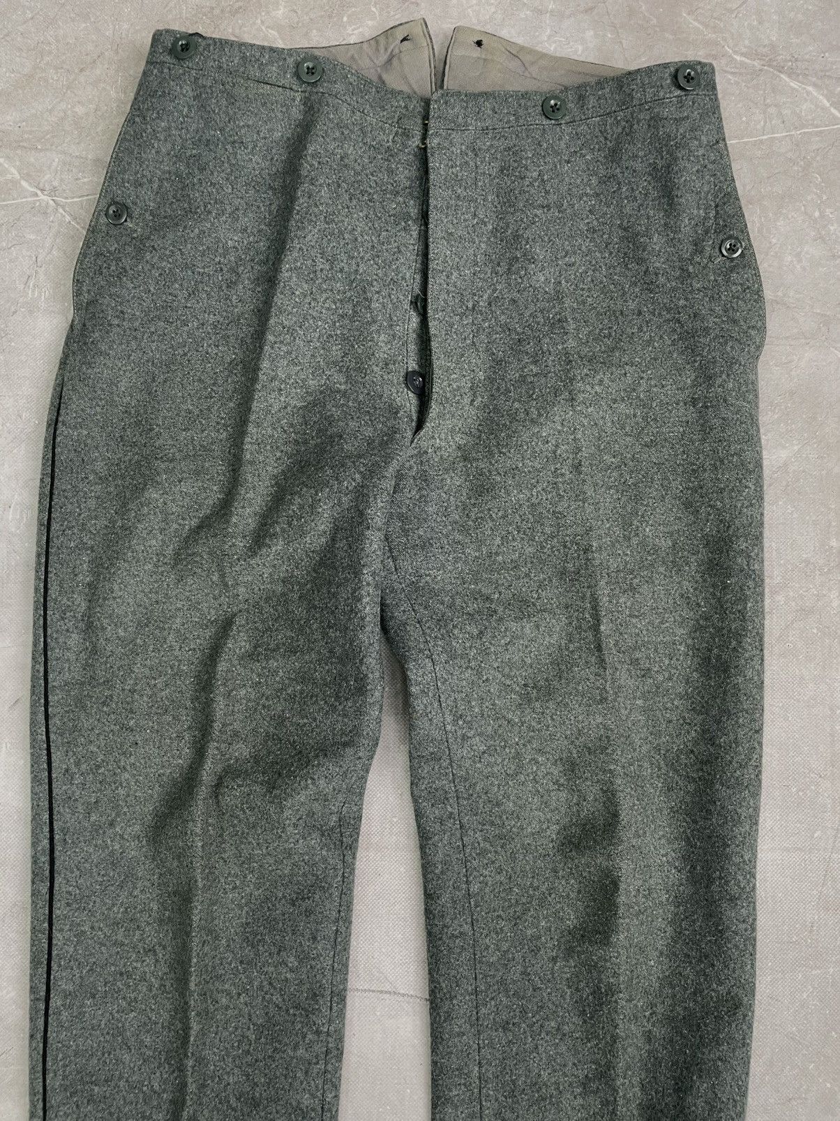 Le Laboureur German Army Wool Trousers swiss army 90s Pants Size US 32 / EU 48 - 2 Thumbnail