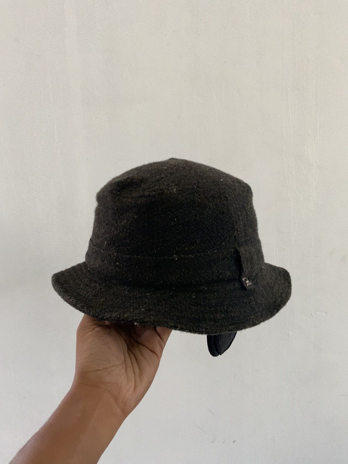 Japanese Brand Vintage Mohair Fur Wool Ski Japan Outdoor Bucket Hat Size ONE SIZE - 2 Thumbnail