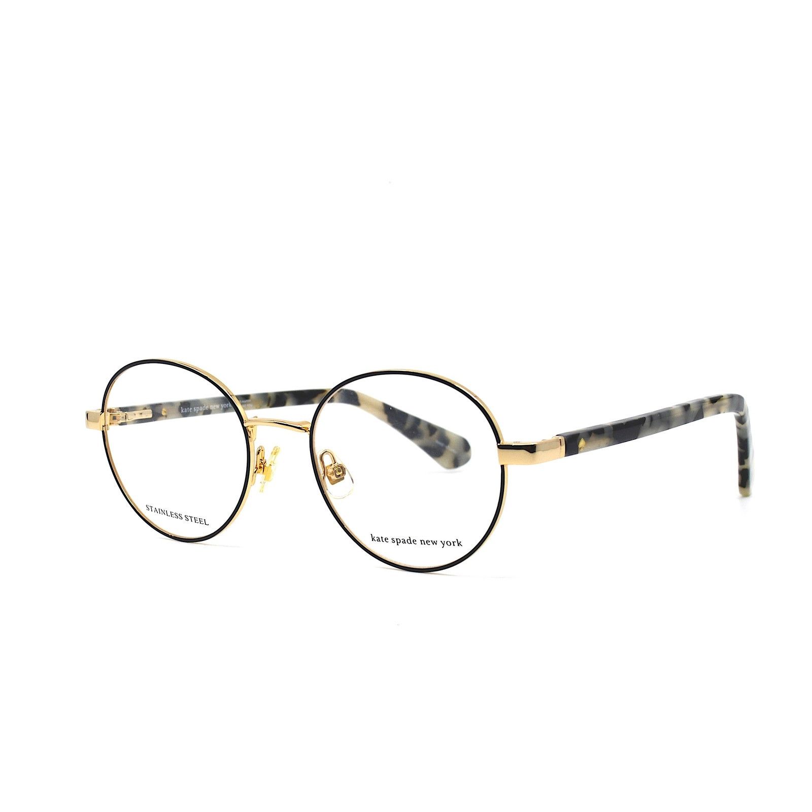 Kate Spade NEW KATE SPADE MARCIANN RHL BROWN GOLD EYEGLASSES FRAME Size ONE SIZE - 3 Thumbnail