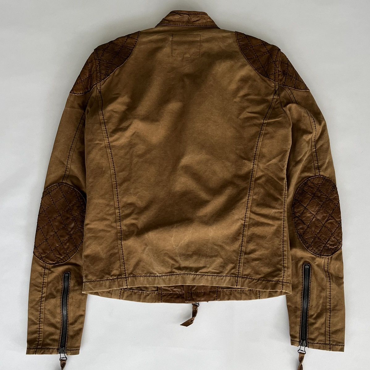 Isamu Katayama Backlash Isamu Katayama Backlash AW09 Cotton Leather Moto Jacket Size US S / EU 44-46 / 1 - 3 Thumbnail