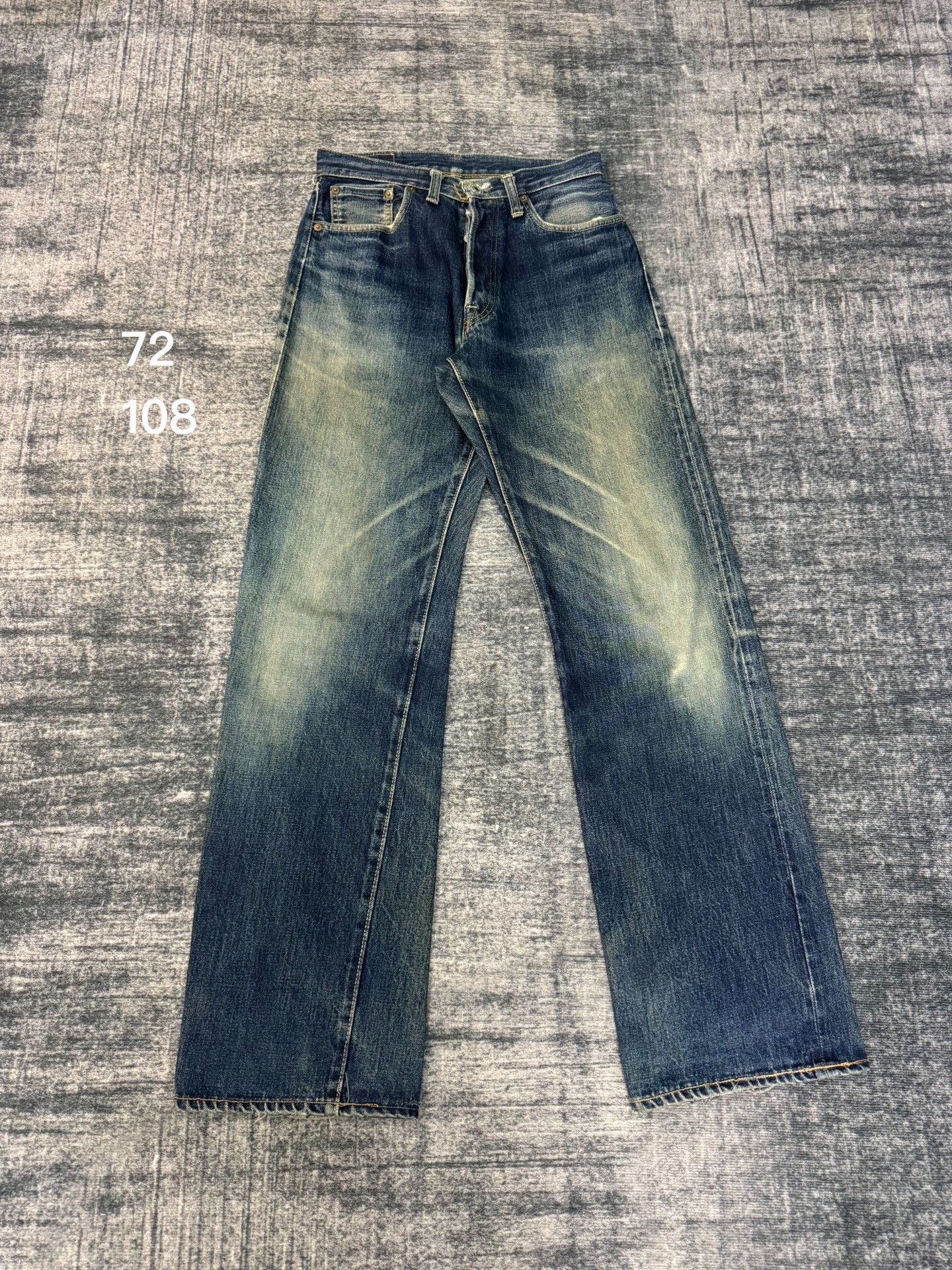 Vintage Vintage 00s Japanese Washed Blue Jeans Size US 28 / EU 44 - 1 Thumbnail