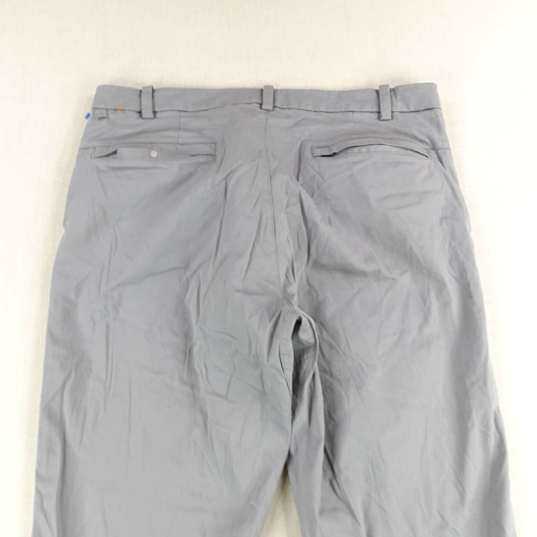 Lululemon LULULEMON Men's Chino Pants 34 Gray Classic Swift Cotton Comfort Straight Leg Sports Size US 35 - 5 Thumbnail