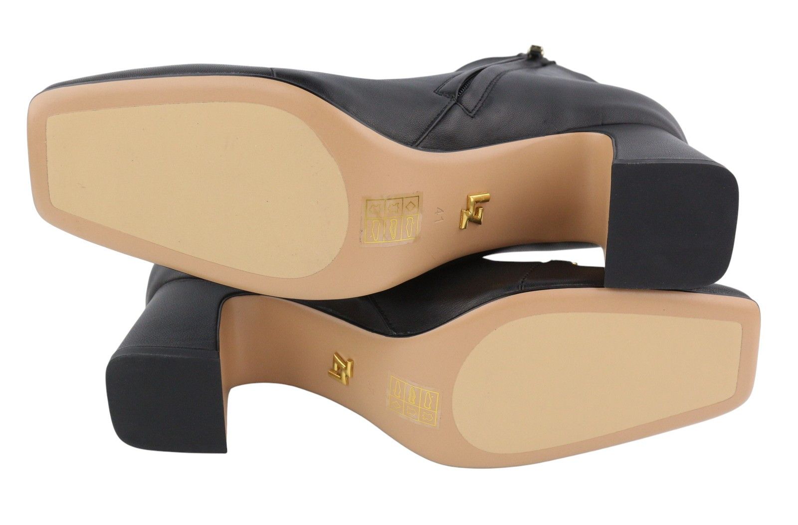 Other LOLA CRUZ LOREY EU41 Black Leather Square Toe Ankle 87546 Size US 10 / IT 40 - 8 Thumbnail