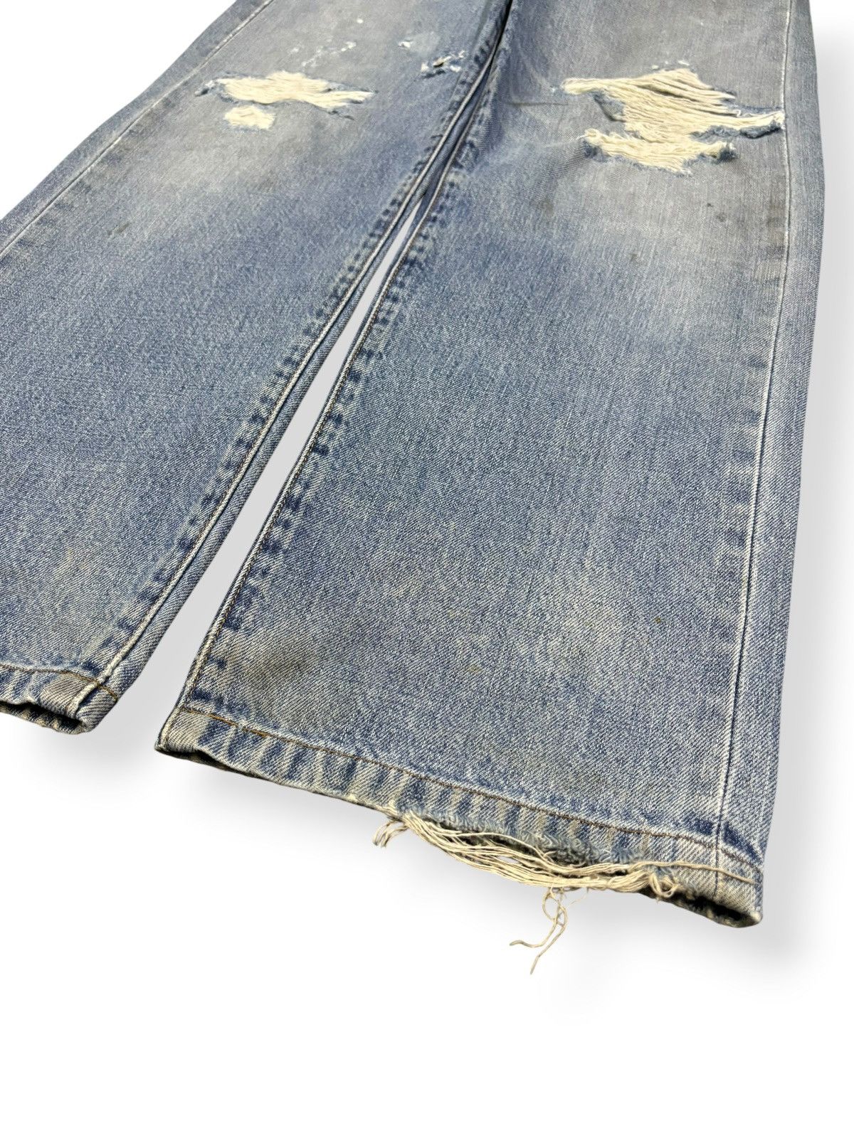 Levi's Vintage 90s Levis 502 Big E Selvedge Distressed Grunge Jeans Size US 30 / EU 46 - 9 Thumbnail