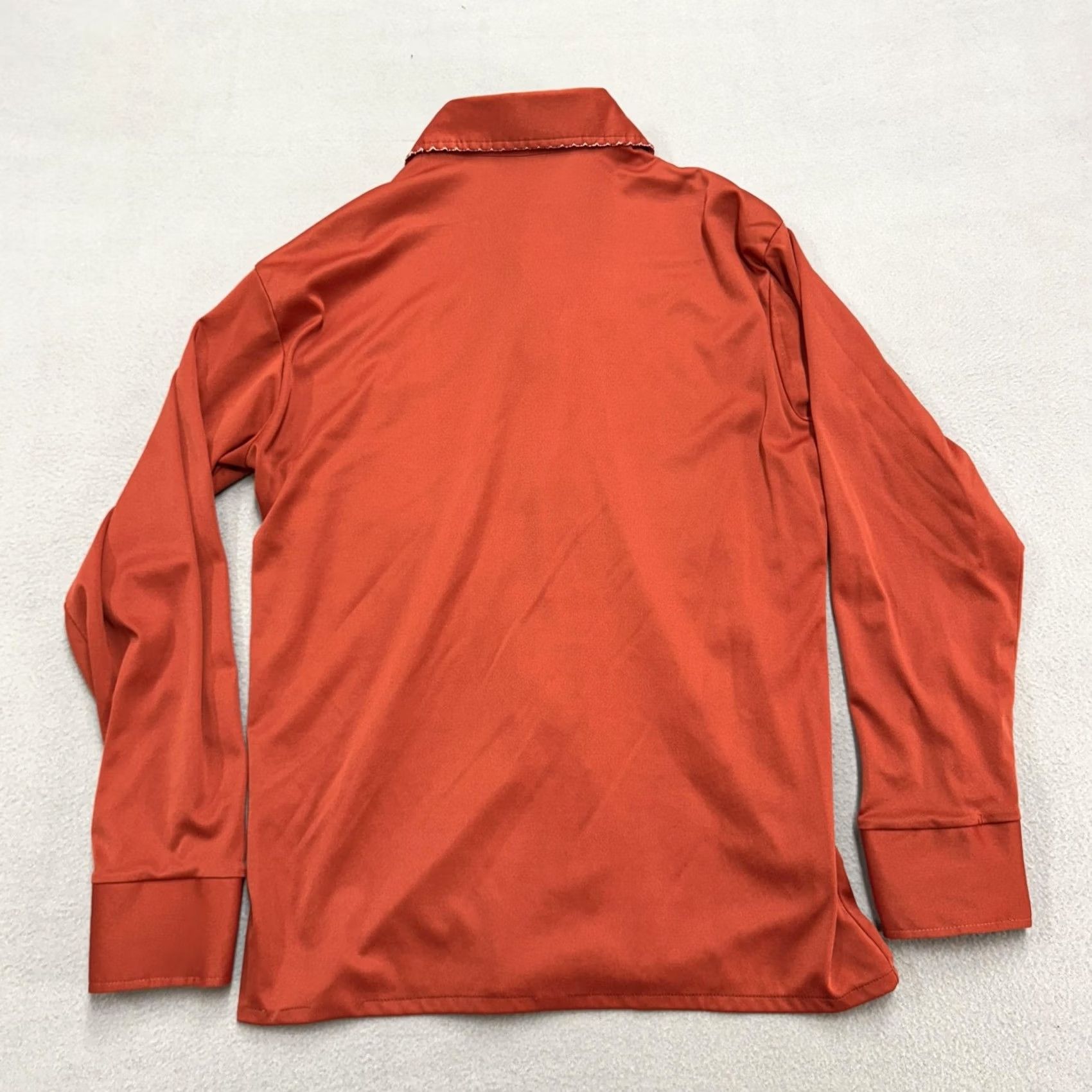 Vintage Vintage National Shirt Shops Shirt Mens Large Orange Disco Long Sleeve 70s Size US L / EU 52-54 / 3 - 3 Thumbnail