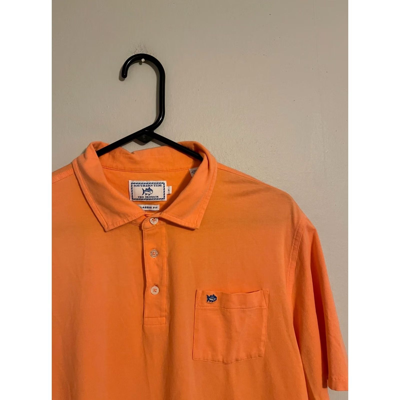 Southern Tide Southern Tide The Skip Jack Classic Fit Pastel Orange S/S Polo Shirt Mens L Orange Polo Shirt Mens L Size US L / EU 52-54 / 3 - 2 Thumbnail