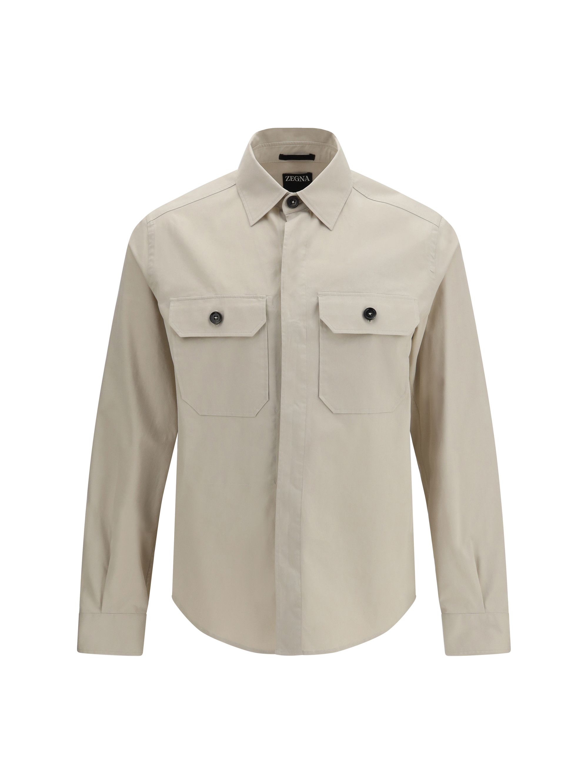 Ermenegildo Zegna Linen wool and silk Shirt jacket Size US XL / EU 56 / 4 - 1 Thumbnail