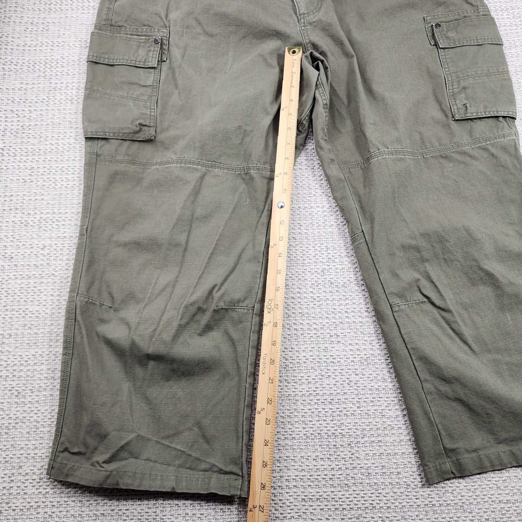 Olive RedHead Cargo Pants Mens 44x27 Olive Green Ripstop Double Knee Cargo Workwear Pants Mens 44 Olive Green Cotton Ripstop Regular Size US 44 / EU 60 - 6 Thumbnail