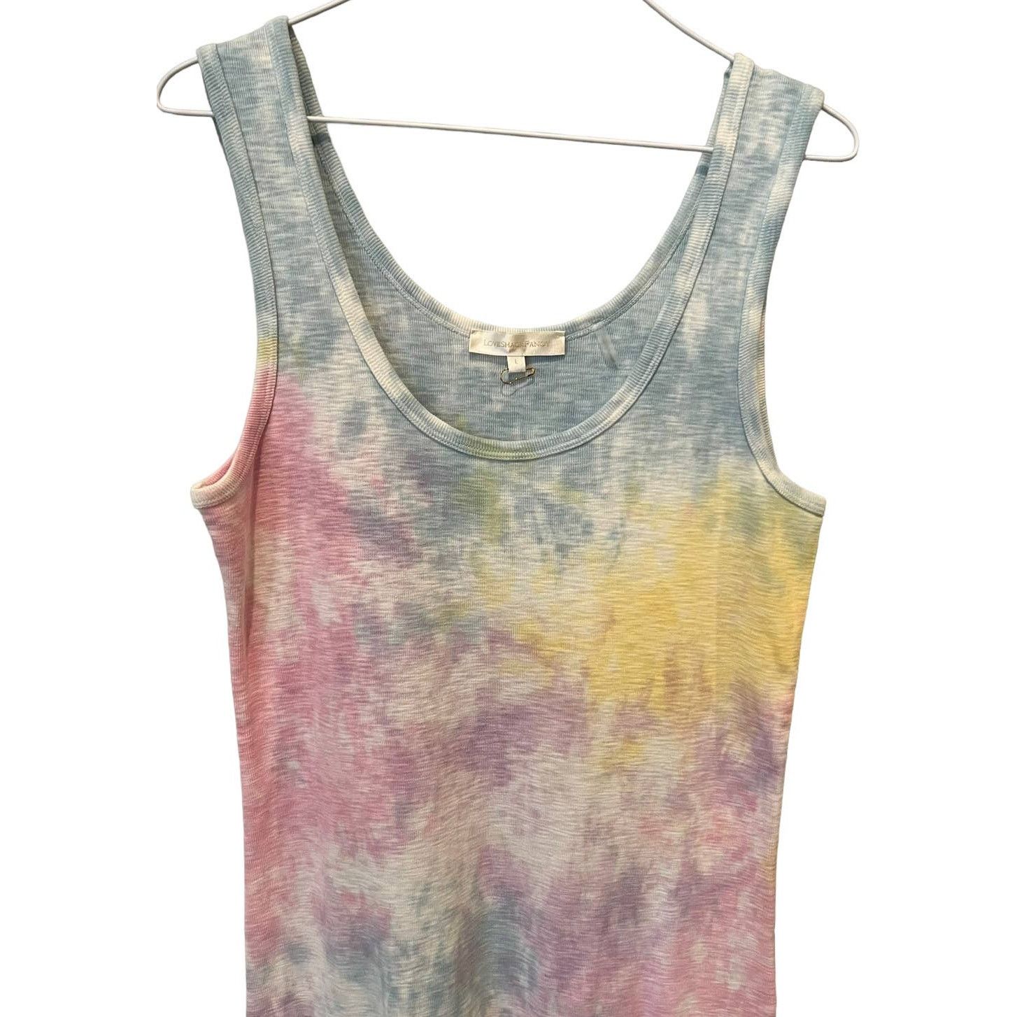 LoveShackFancy LoveShackFancy Citra Tie Dye Tank Midi Dress Size Large Size L / US 10 / IT 46 - 7 Thumbnail