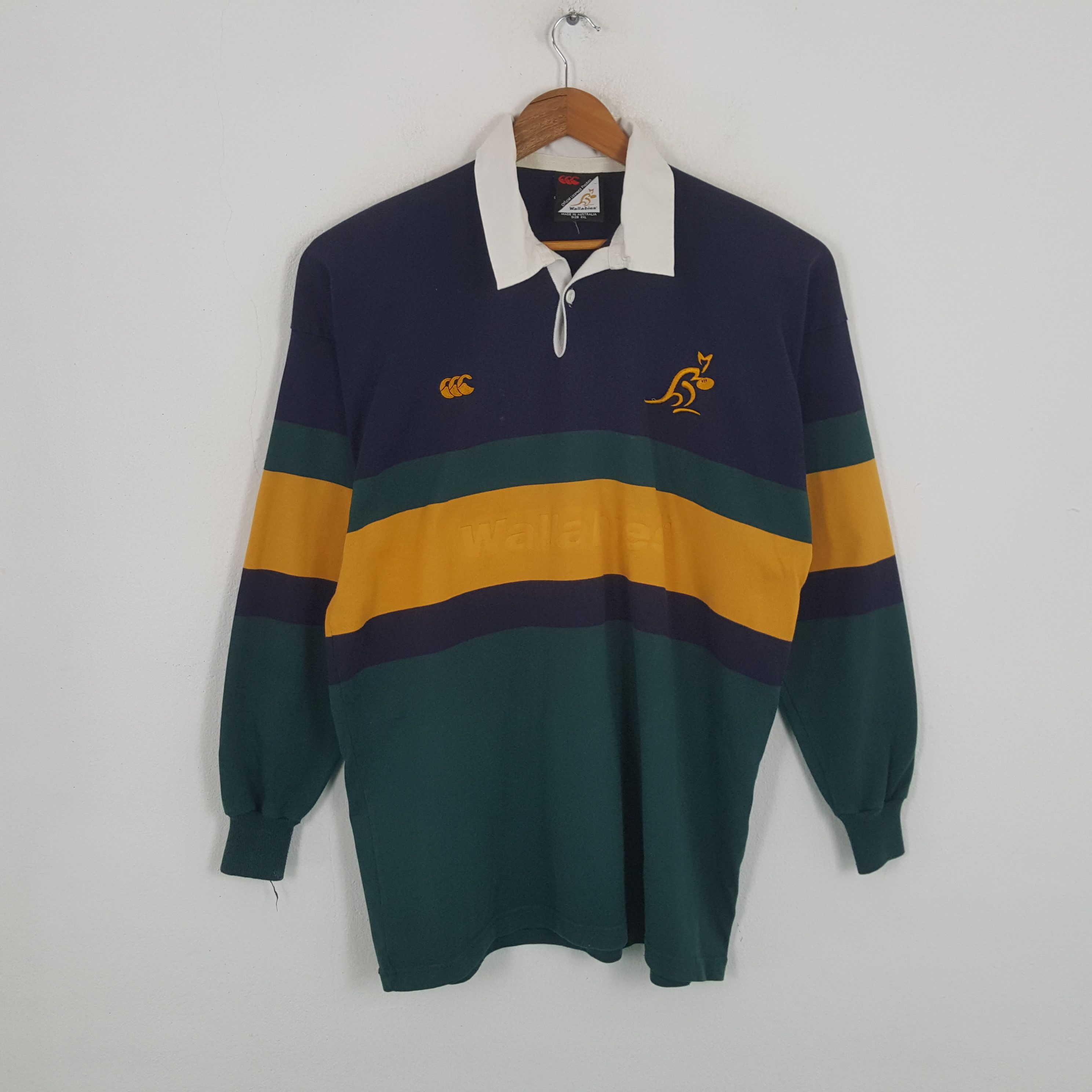 Vintage CANTERBURRY WALABIES Australia Rugby Team Jersey