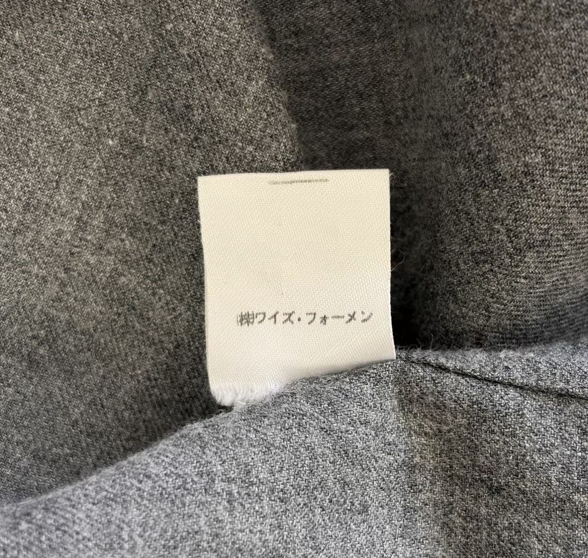 Yohji Yamamoto Yohji Yamamoto 80s Scissors Collar Grey Wool Shirt J4 Size US M / EU 48-50 / 2 - 7 Thumbnail