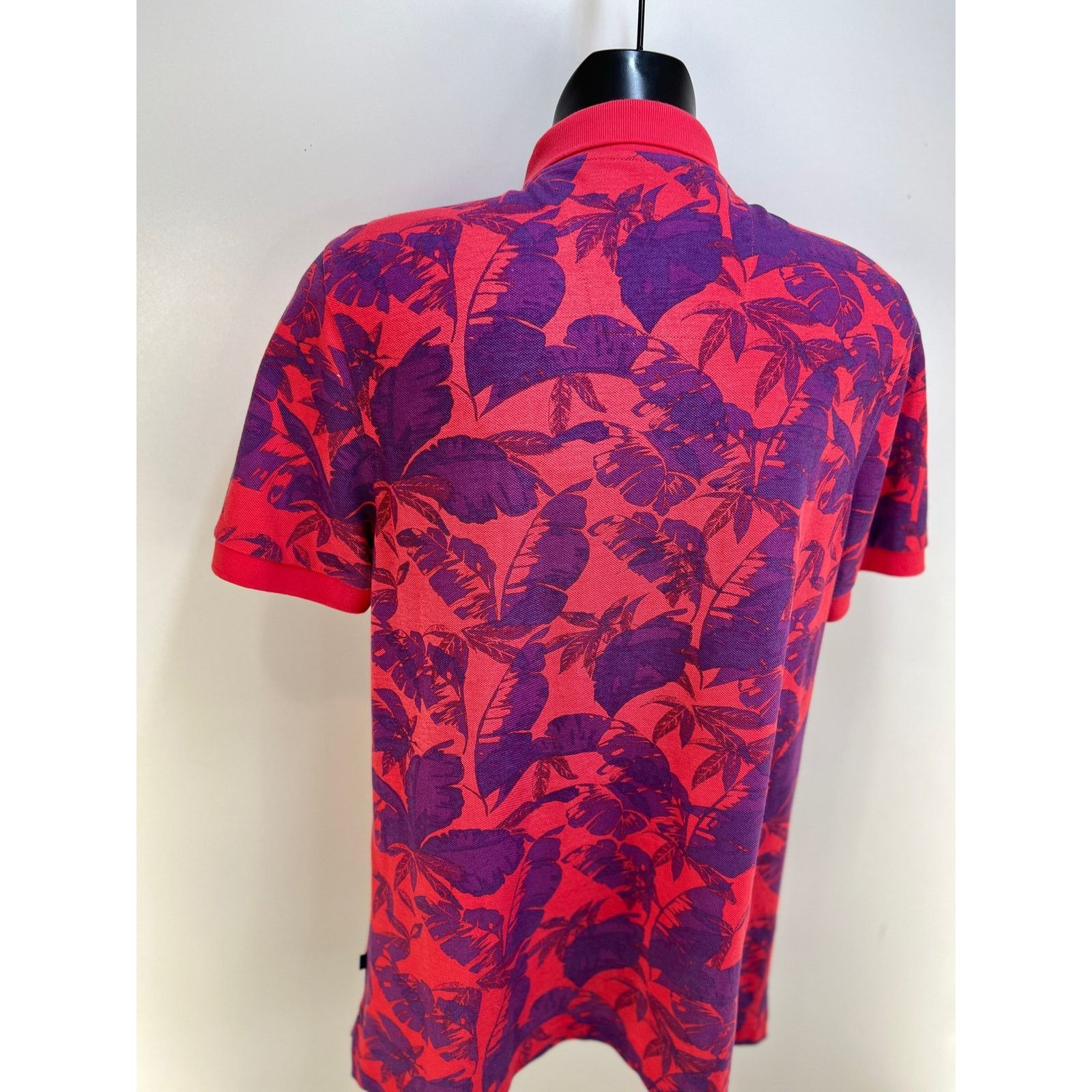 Nautica Nautica Palm Printed Polo Shirt Tropical Beachy Pink Size US M / EU 48-50 / 2 - 5 Thumbnail