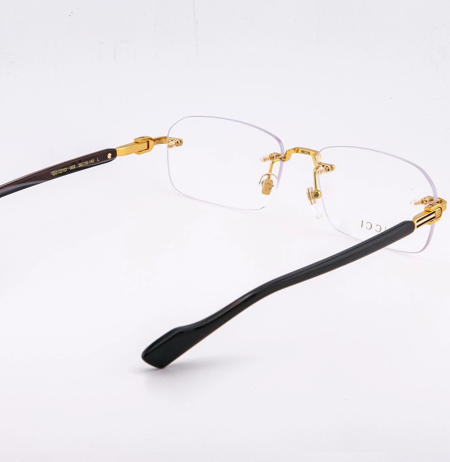 Gucci GUCCI GG1221O 1221 Classic Narrow Eyeglasses 002 GG1221 Size ONE SIZE - 4 Thumbnail