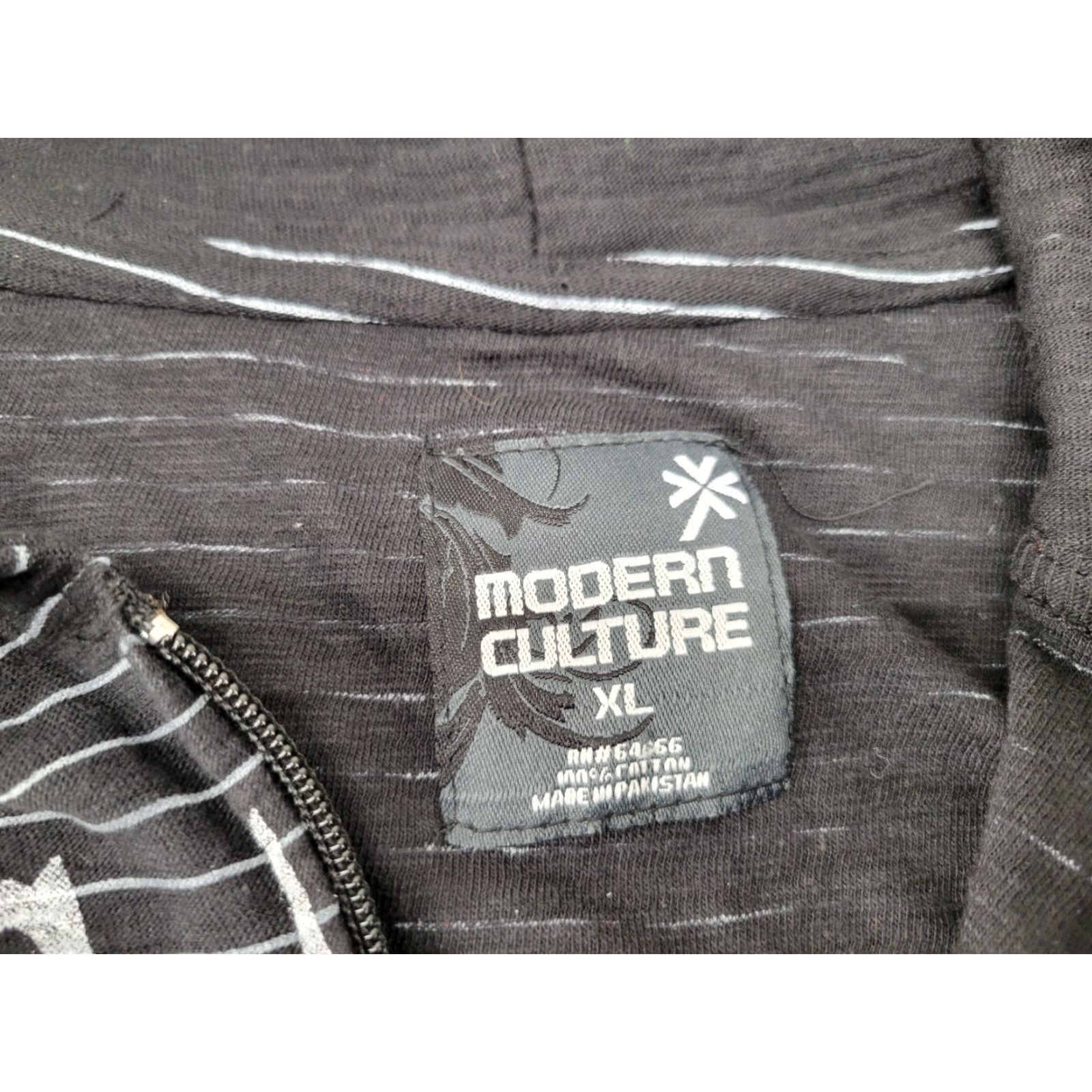 Vintage VINTAGE? No; Modern Culture Jacket XL Full Zip Men's Black Motorcycle Skull Lost Souls Shirt? Size US XL / EU 56 / 4 - 8 Thumbnail