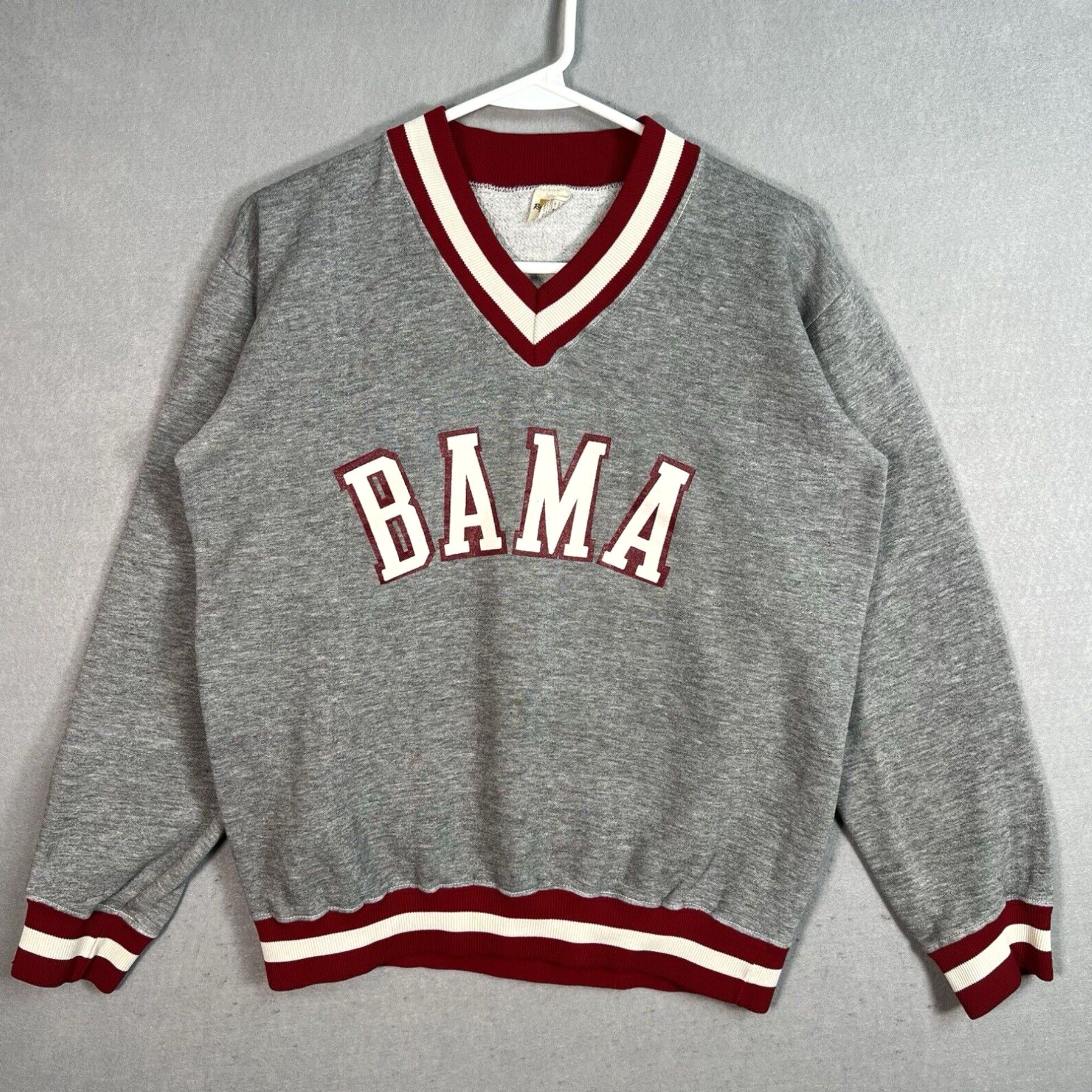 Selling Vintage 70s Russell Athletic Alabama Crimson Tide Painted Hoodie Womens Sz Small