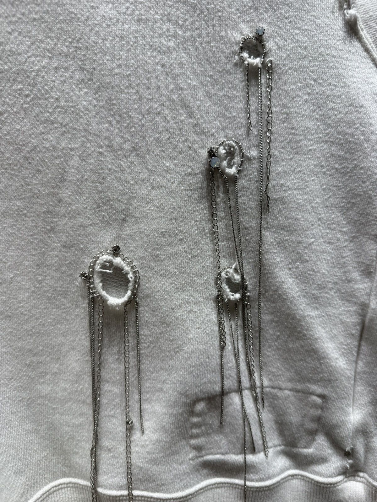 Maison MIHARA YASUHIRO Maison Mihara Yasuhiro distressed studded cropped hoodie Size US S / EU 44-46 / 1 - 5 Thumbnail