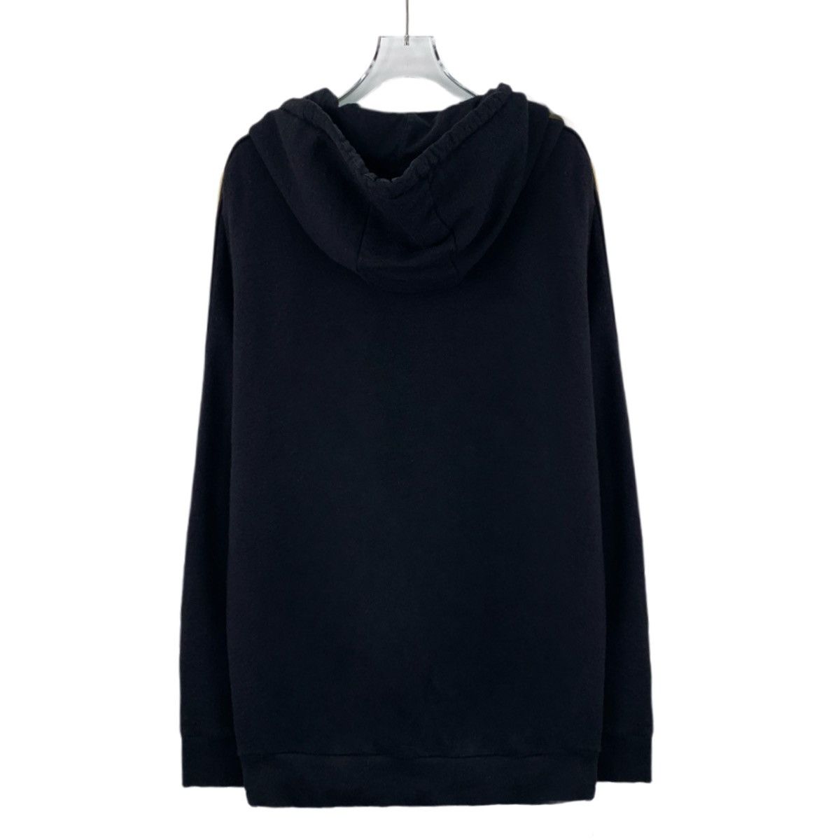 Fendi Fendi Black Side Logo Letter Hooded Sweatshirt K26WX Size L / US 10 / IT 46 - 2 Thumbnail