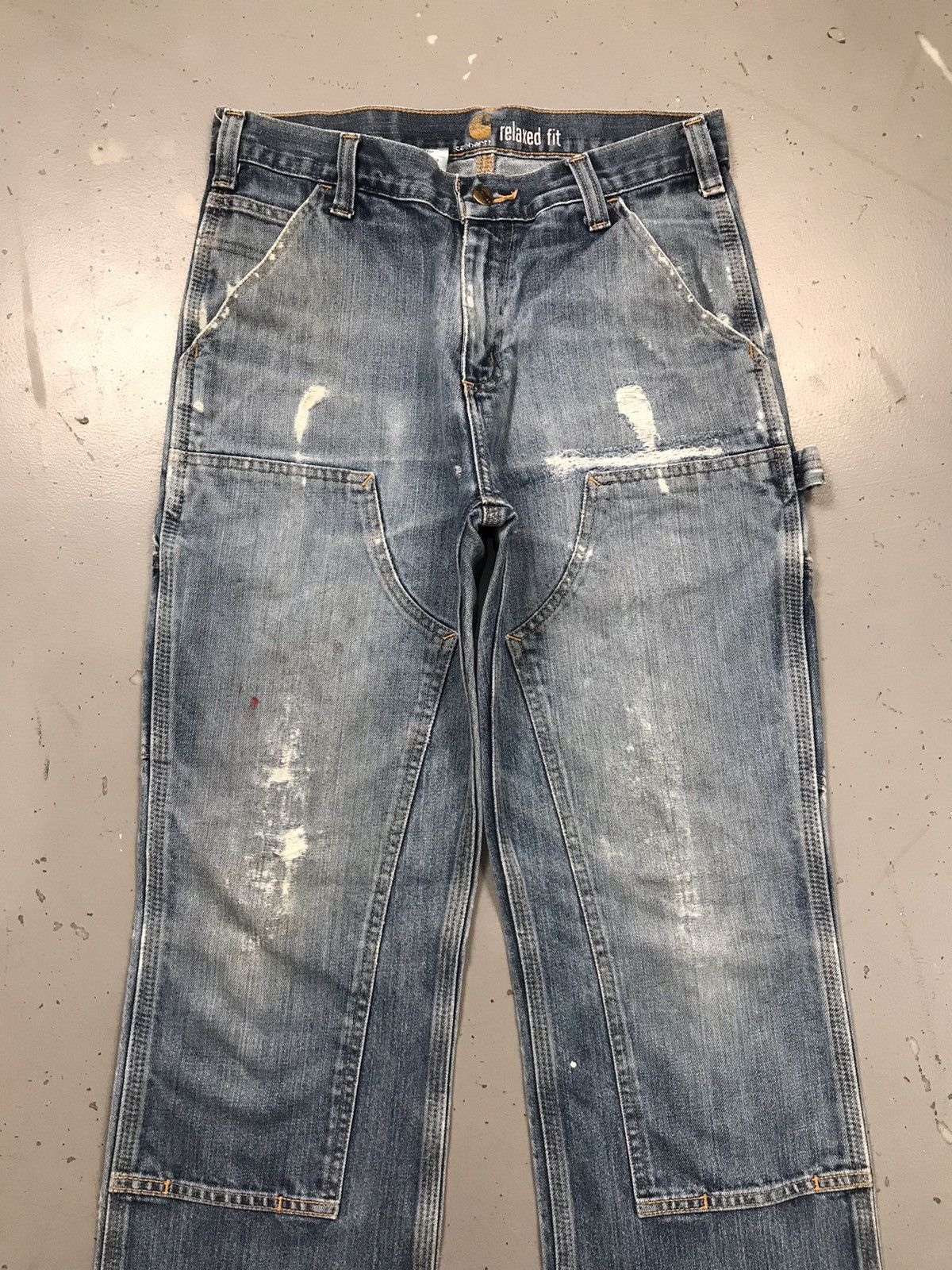 Carhartt Vintage Carhartt double knee distressed workwear denim Size US 30 / EU 46 - 5 Thumbnail