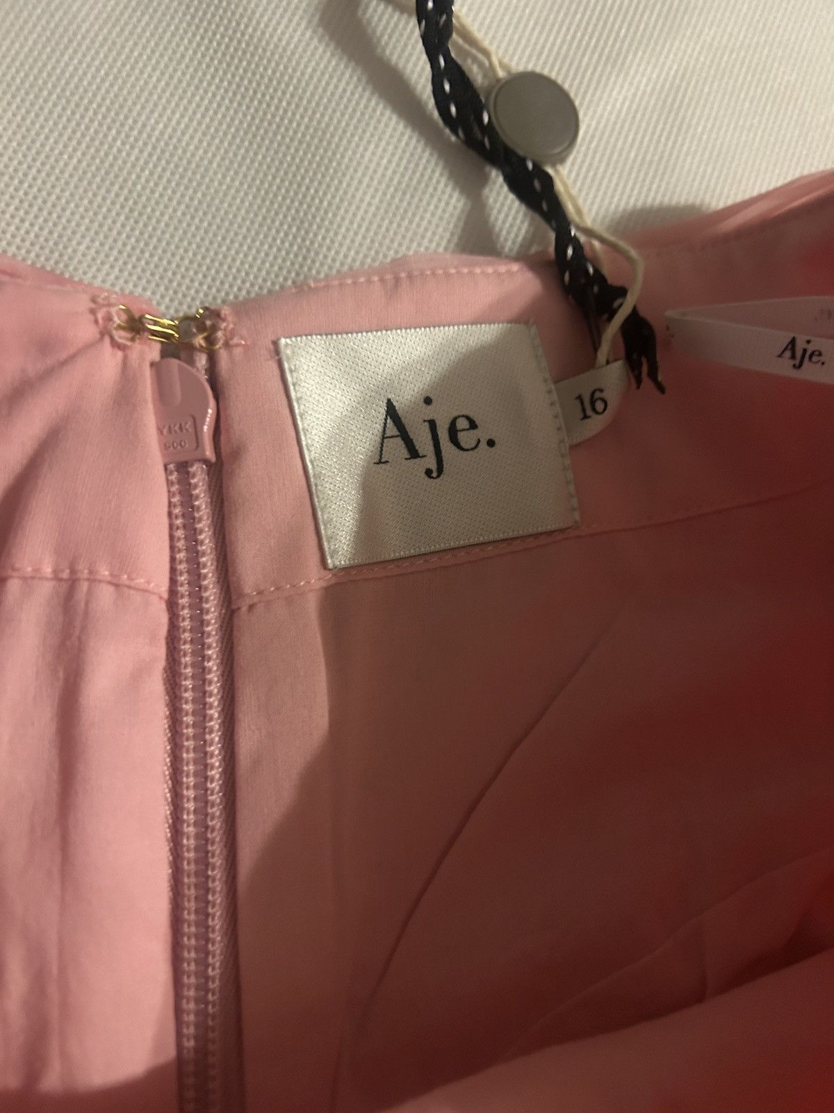 Aje AJE Laurier Wave plissé-organza mini skirt Baby pink UK 16 Size 34" / US 12 / IT 48 - 5 Thumbnail