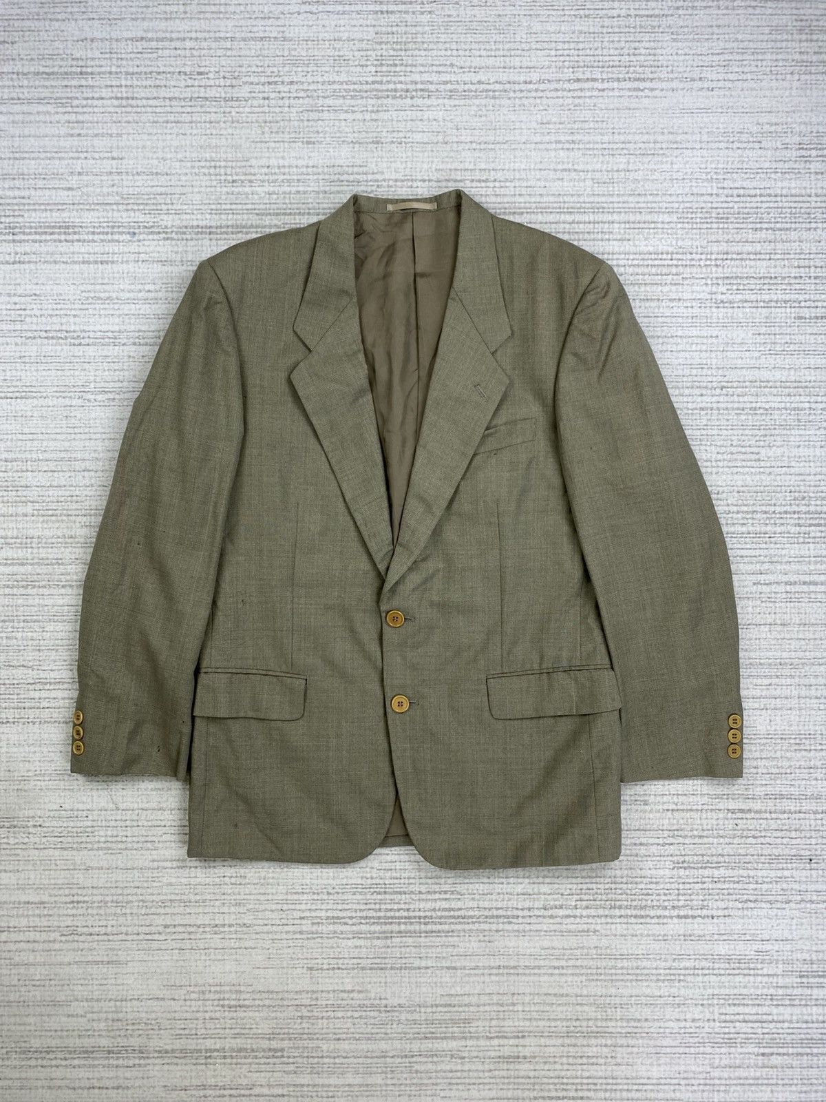 Pre-owned Paul Smith Vintage  Wool Blazer Jacket In Sage Green