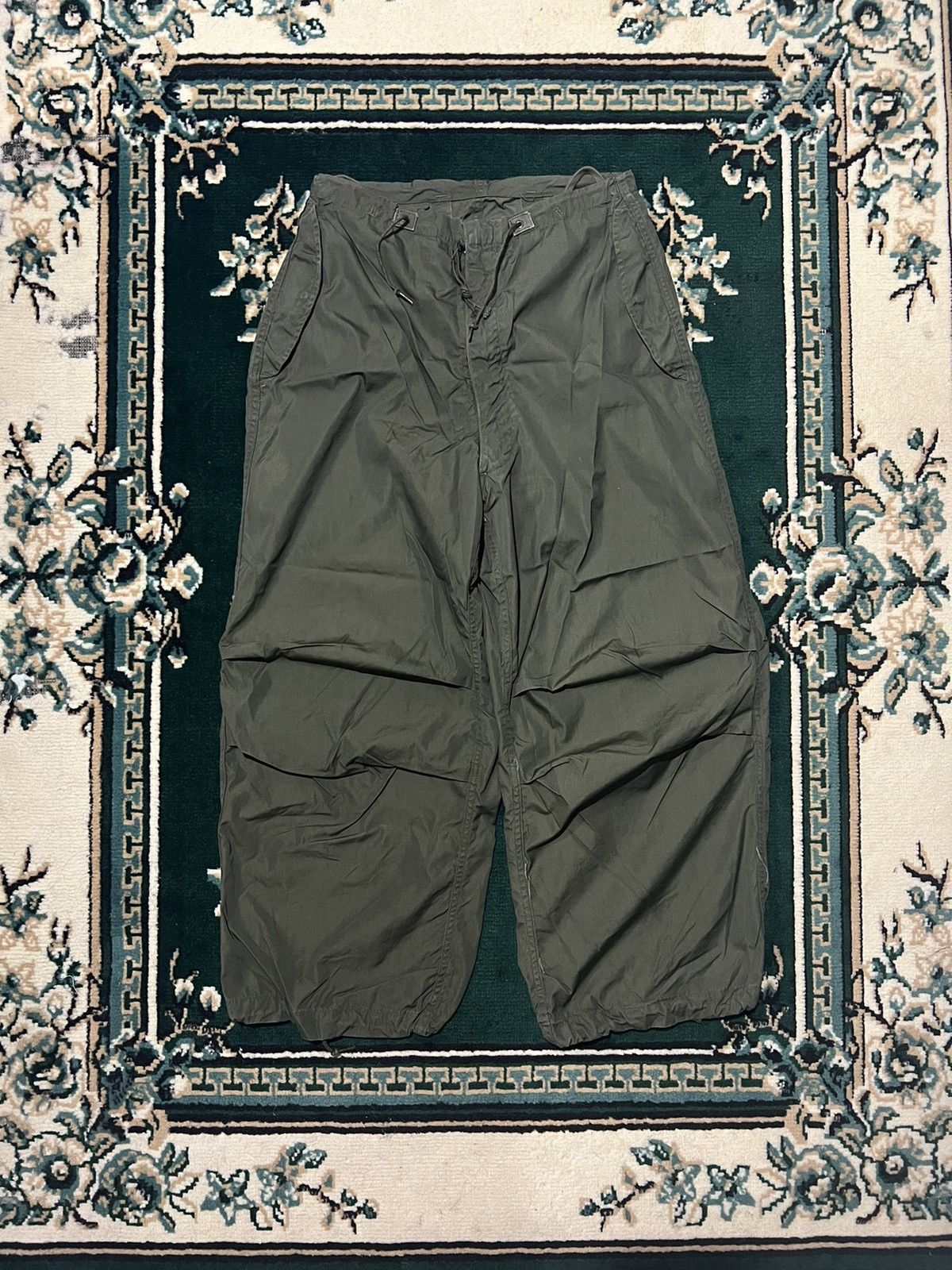 image of Archival Clothing x Military Vintage Archival Arctic M-1951 Military Parachute Pants in Green (Size