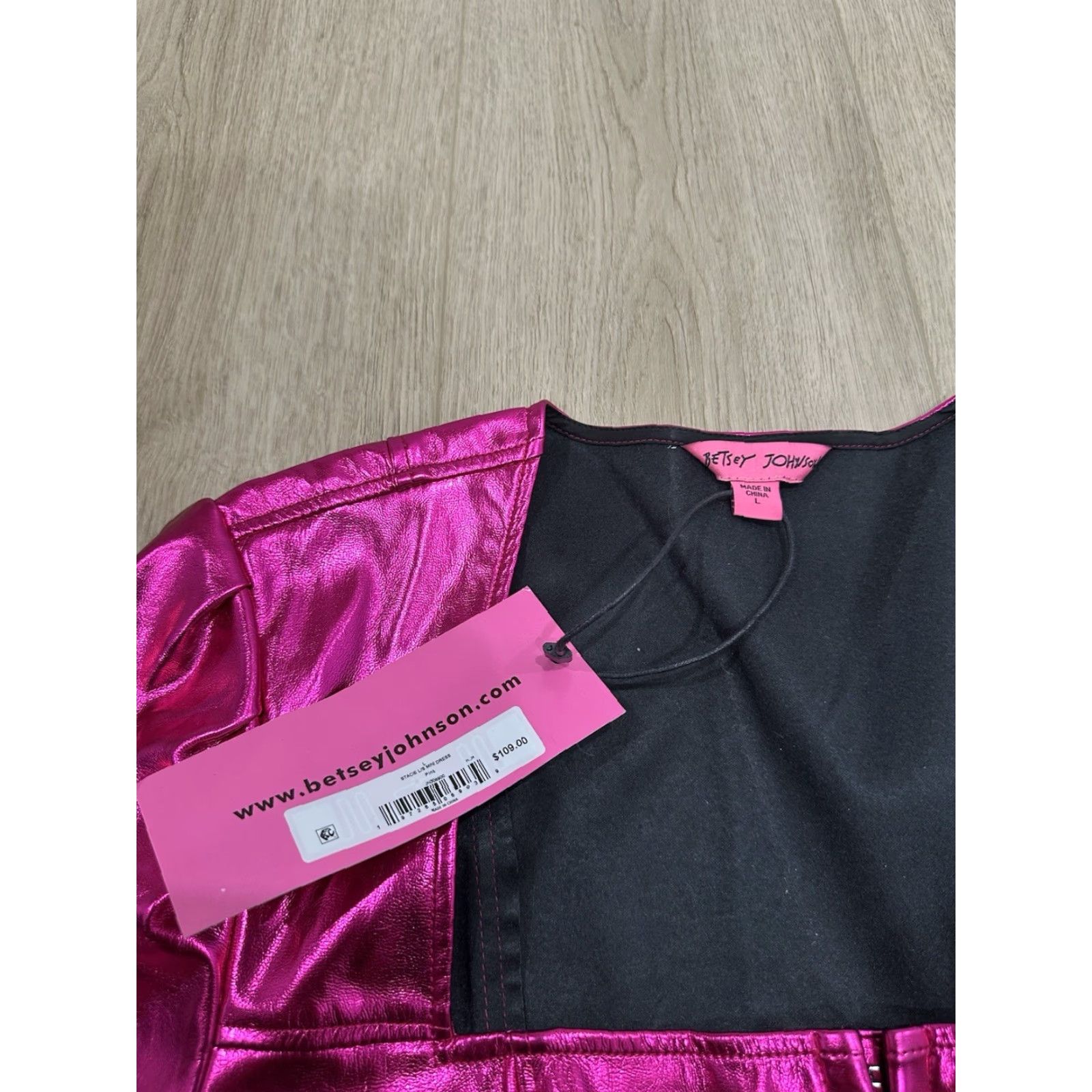 Betsey Johnson Betsey Johnson Barbie Pink Faux Leather Corset Mini Dress NWT Large L Women Corset Dress Size L / US 10 / IT 46 - 5 Thumbnail