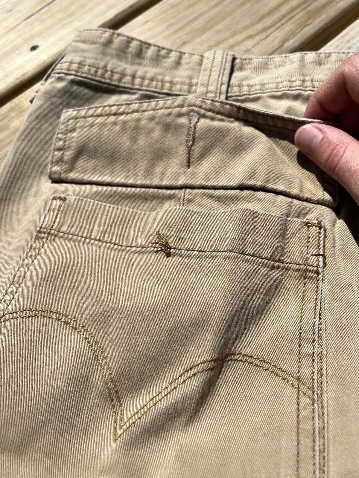 Levi's × Vintage Vintage Y2K Levi’s Baggy Cargo Khaki Pants Size US 38 / EU 54 - 14 Thumbnail