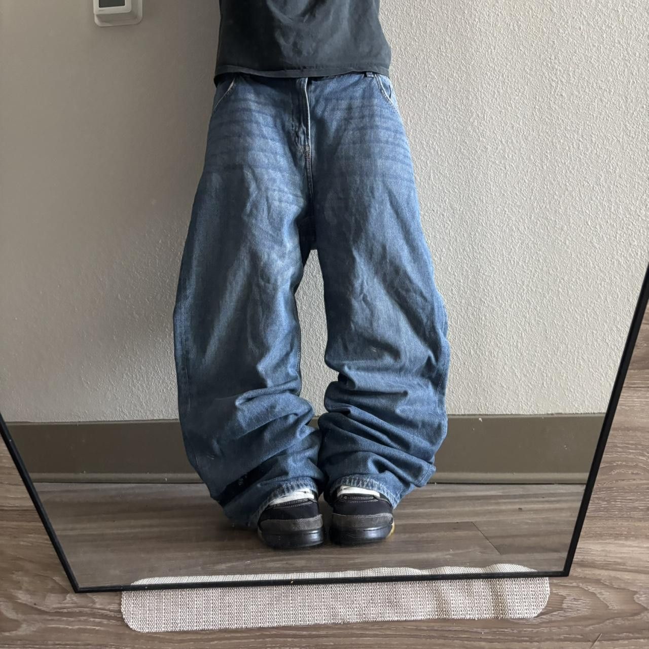 Japanese Brand Crazy Vintage Y2K/2000s Baggy Medium Wash Wide Leg Skater Style Denim Jeans! 38x32 Size US 38 / EU 54 - 1 Thumbnail