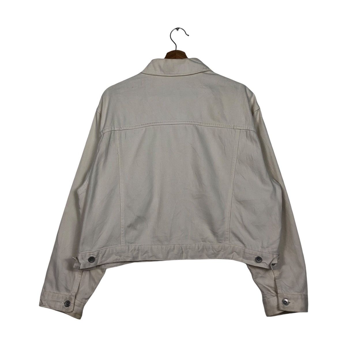 Japanese Brand × Uniqlo 📌Vintage Cropped Biker Jacket Uniqlo Issey Miyake Size US XL / EU 56 / 4 - 9 Thumbnail