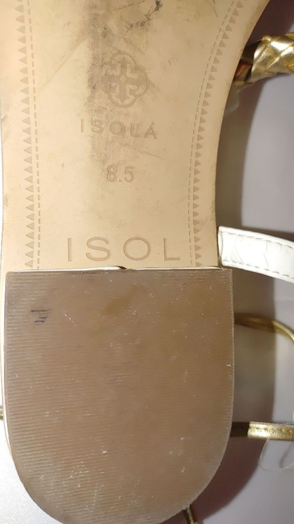 Stone Island ISOLA Adena Gold Plated Sandals Size 8.5 Size US 8.5 / IT 38.5 - 7 Thumbnail