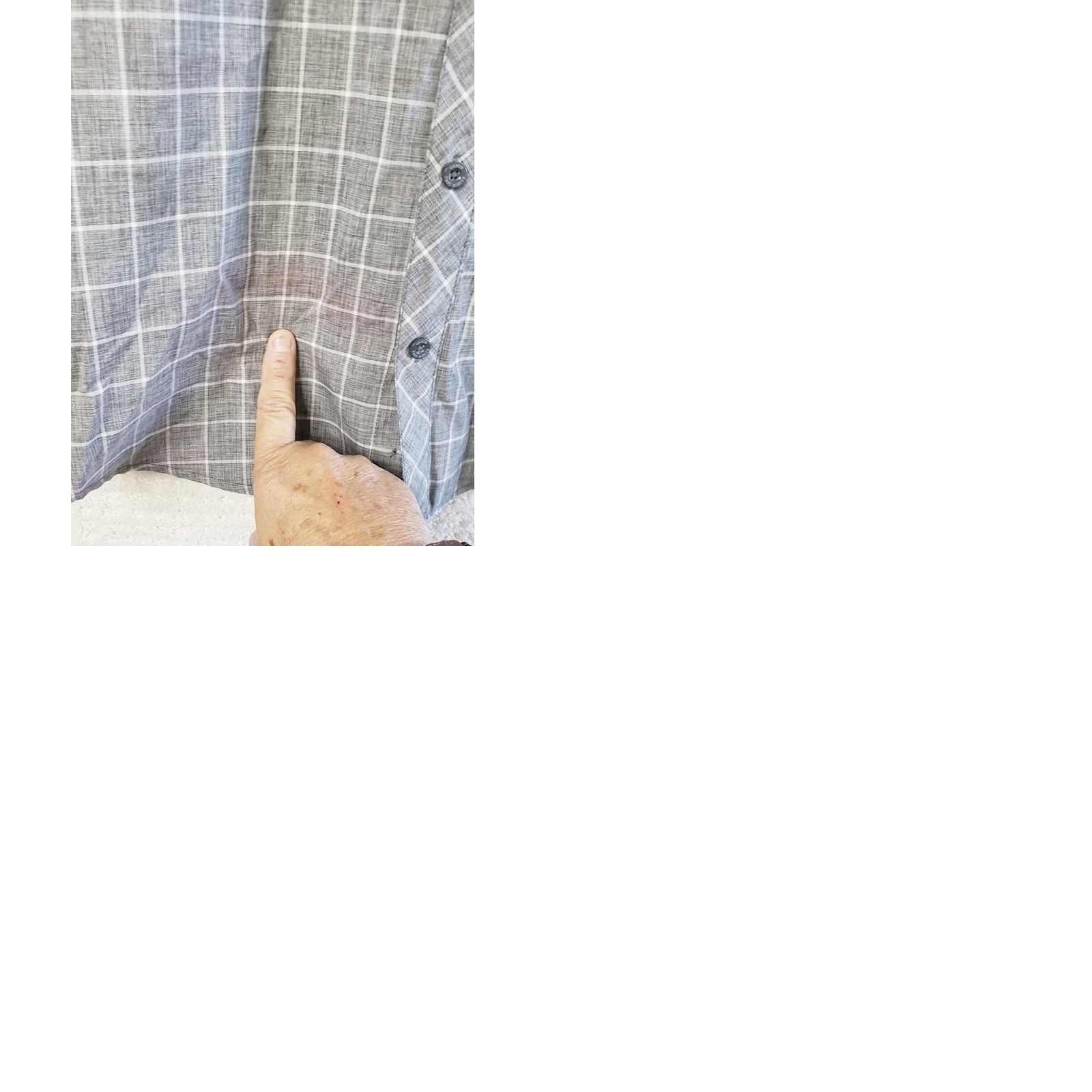 Orvis Orvis Mens Shirt 2XL Grey Plaid Hiking Casual Fishing S. Sleeve Button Polyester Size US XXL / EU 58 / 5 - 9 Thumbnail