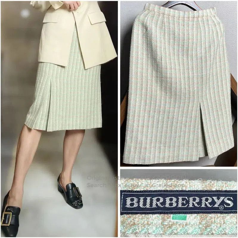 Burberry Burberry Colorblock Wool Midi Skirt. Size 28" / US 6 / IT 42 - 1 Thumbnail