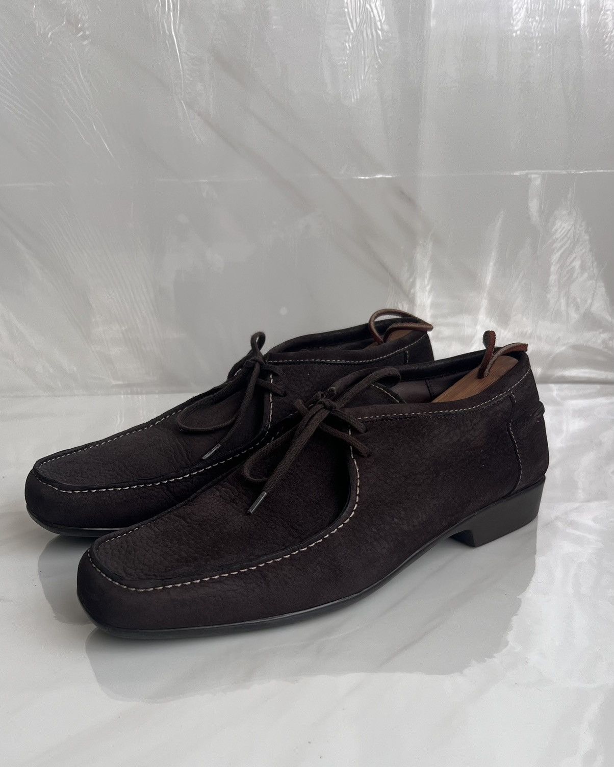 J.M. Weston J.M Weston Men’s Brown suede chukka lace up Dress shoes Size US 7.5 / EU 40-41 - 3 Thumbnail