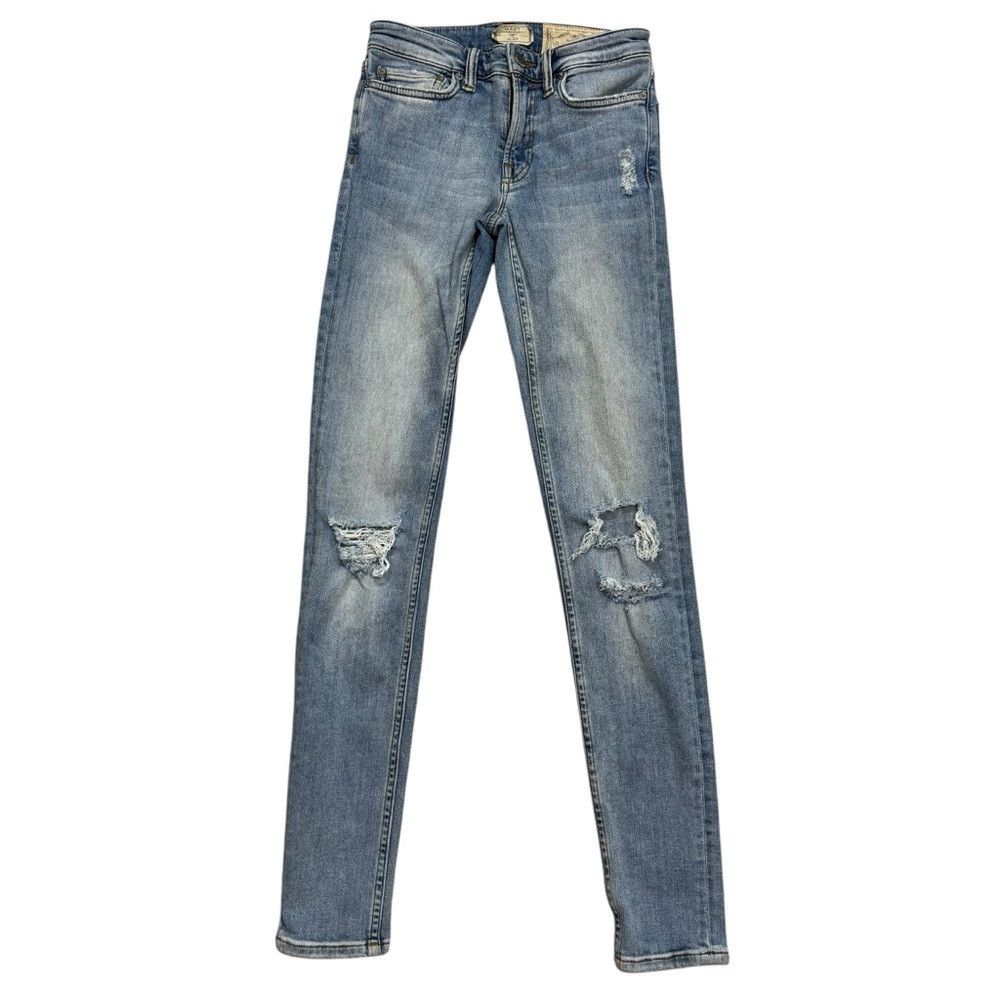 Allsaints AllSaints Mast Low Rise Skinny Distressed Jeans Size 24 Size 24" / US 00 / IT 34 - 2 Thumbnail