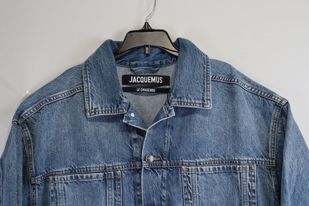 Jacquemus o1rshd1 Denim Jacket in Light Blue Size US S / EU 44-46 / 1 - 2 Thumbnail