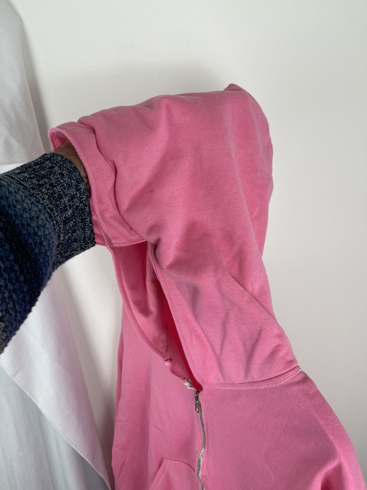 Chorley Chorley Pink Zip Up Hoodie slight cropped baggy fit visor Size US L / EU 52-54 / 3 - 3 Thumbnail