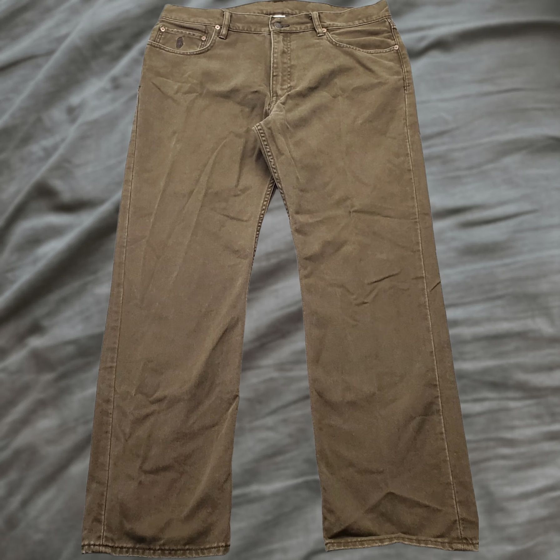 Polo Ralph Lauren Polo Ralph Lauren Dungaree Pants Mens 35/30 Brown Canvas Outdoor Straight Leg Pants Mens 35 Brown Canvas Outdoor Straight Leg Size US S / EU 44-46 / 1 - 1 Thumbnail